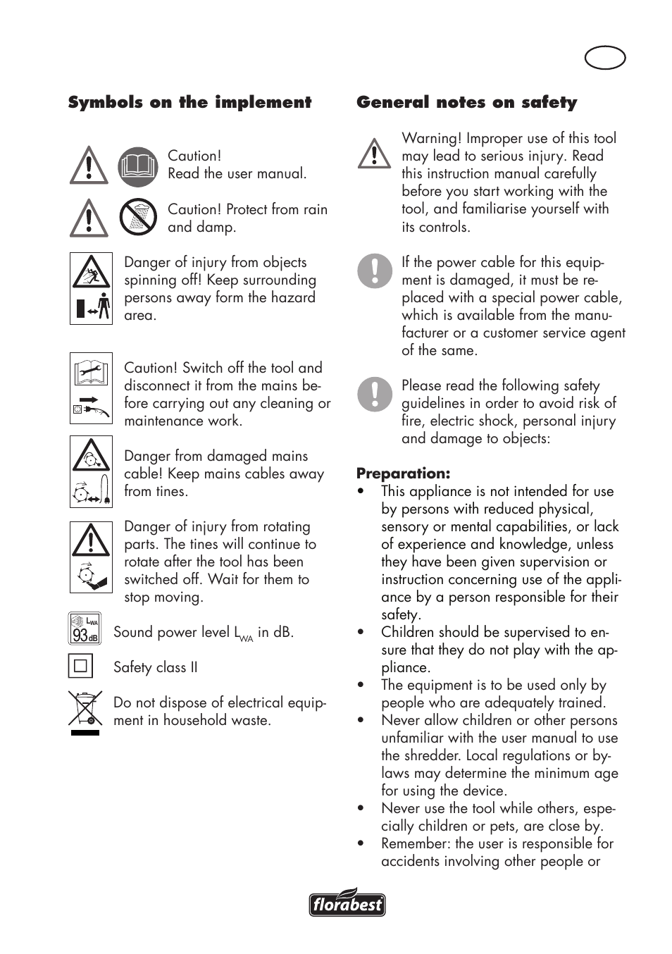 Florabest FGH 710 A1 User Manual | Page 7 / 94