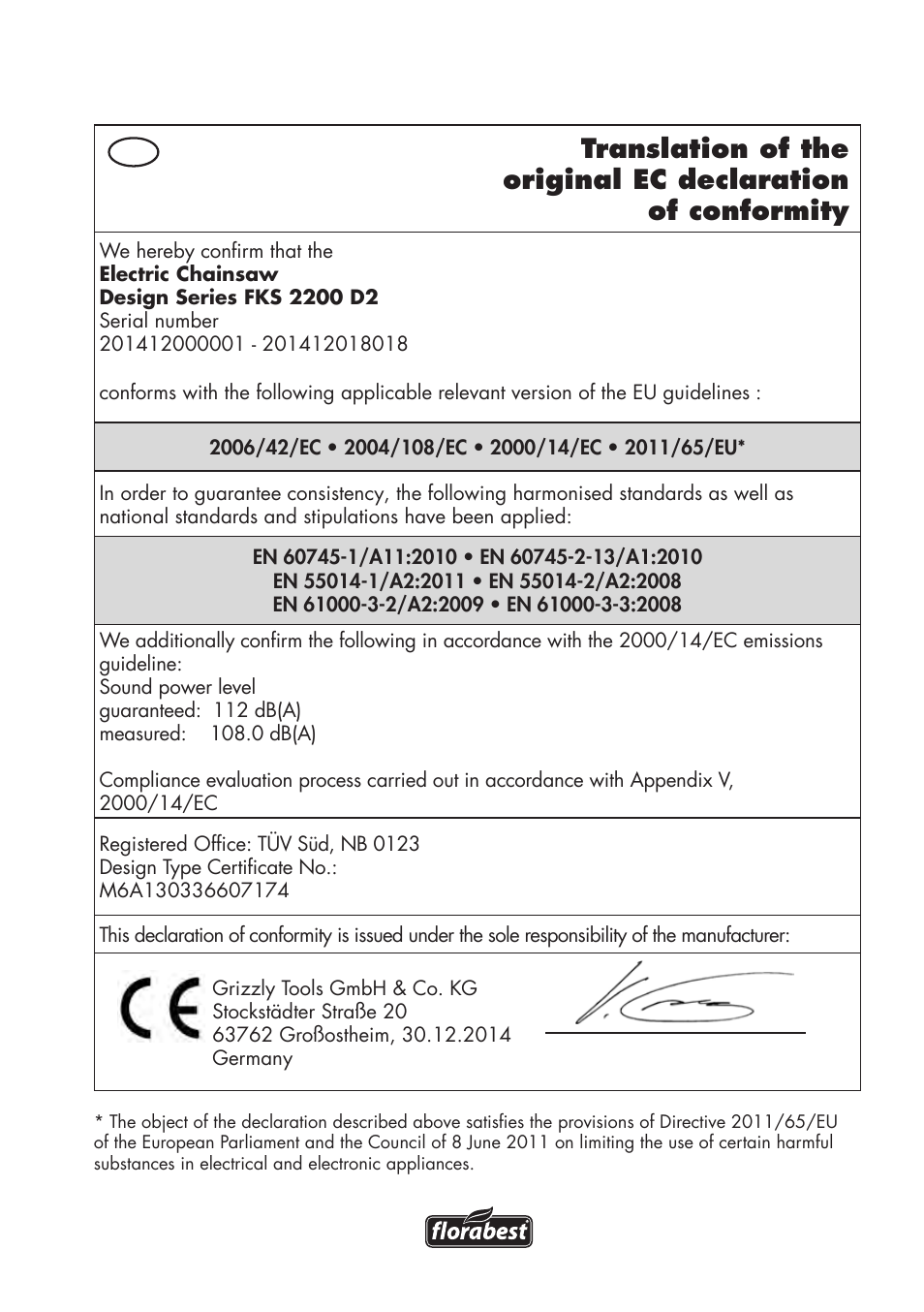 Florabest FKS 2200 D2 User Manual | Page 103 / 108