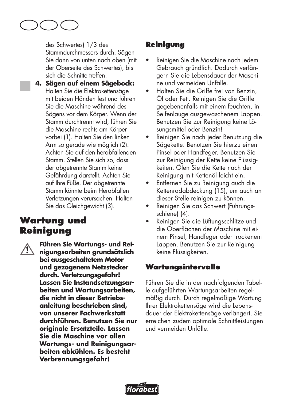 Wartung und reinigung, De at ch | Florabest FKS 2200 D2 User Manual | Page 22 / 108