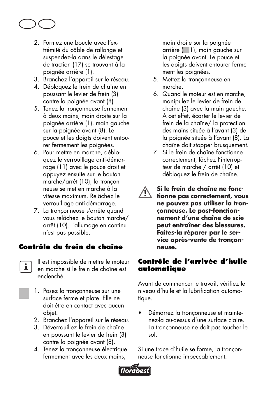 Fr ch | Florabest FKS 2200 D2 User Manual | Page 42 / 108