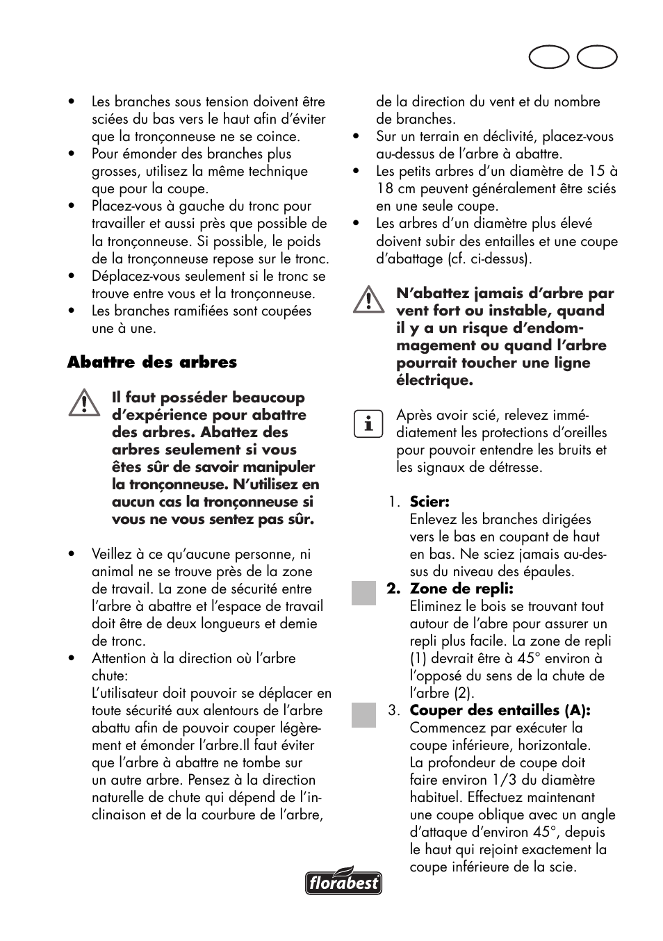 Ch fr | Florabest FKS 2200 D2 User Manual | Page 45 / 108