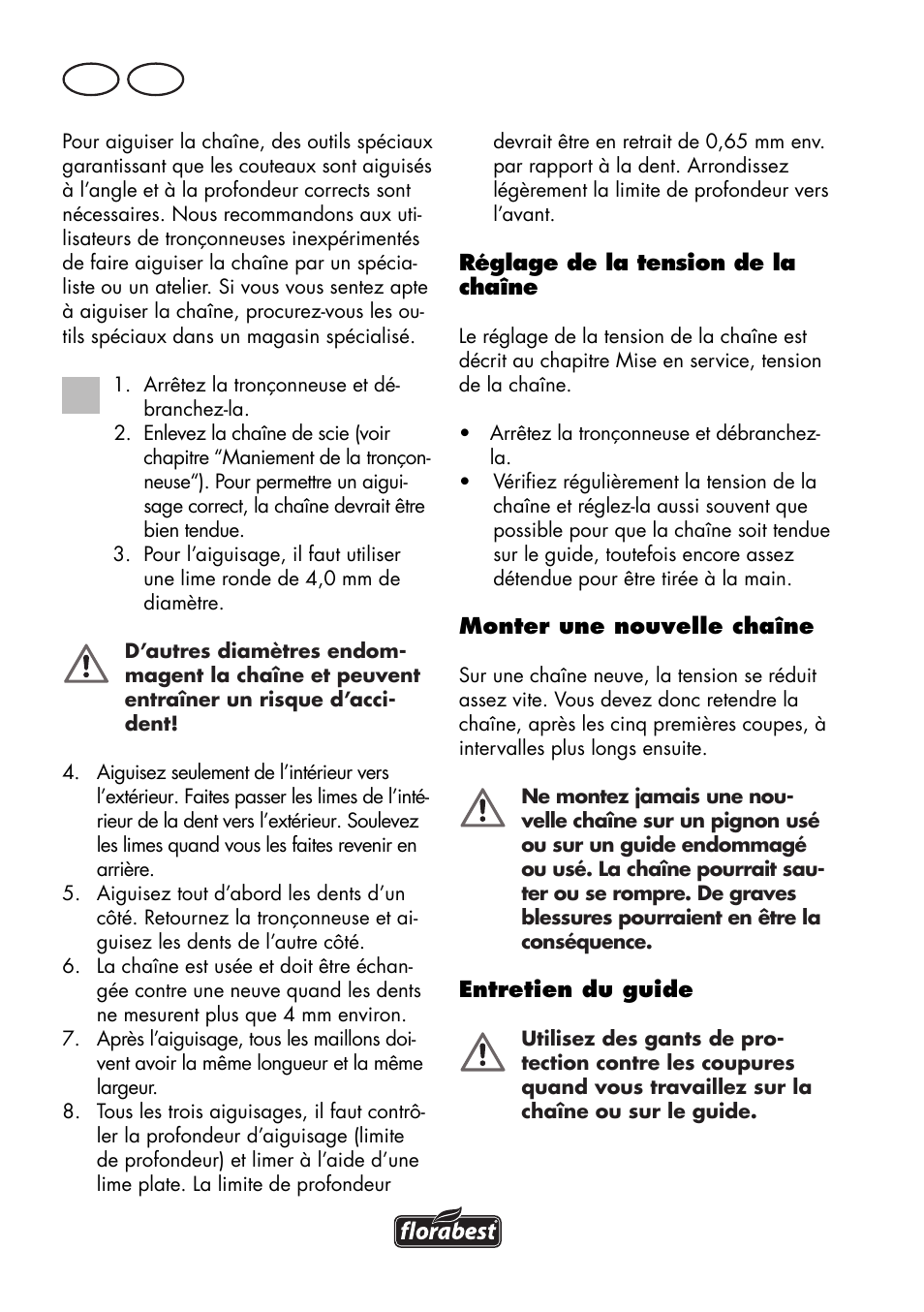 Fr ch | Florabest FKS 2200 D2 User Manual | Page 48 / 108
