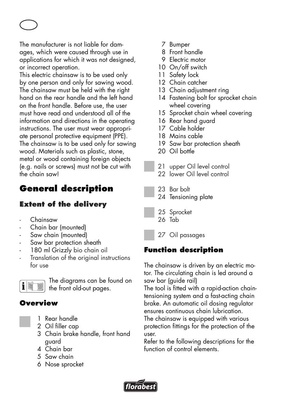 General description | Florabest FKS 2200 D2 User Manual | Page 78 / 108