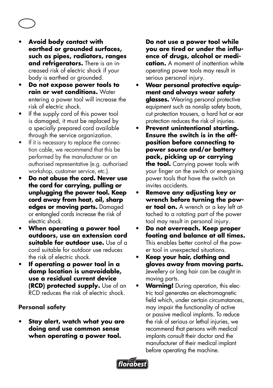 Florabest FKS 2200 D2 User Manual | Page 82 / 108