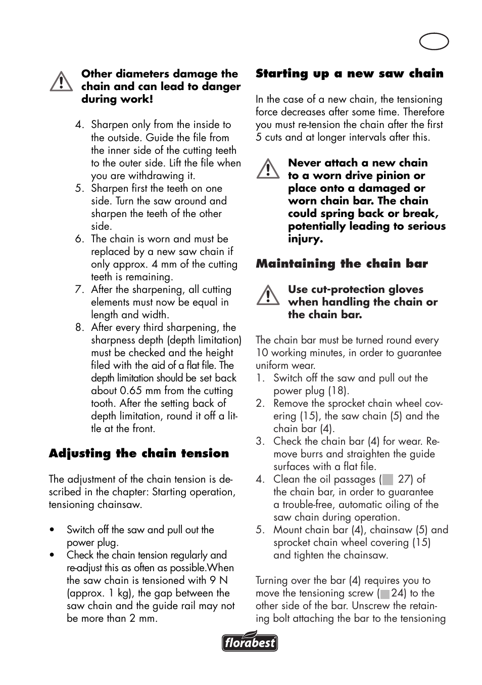 Florabest FKS 2200 D2 User Manual | Page 95 / 108