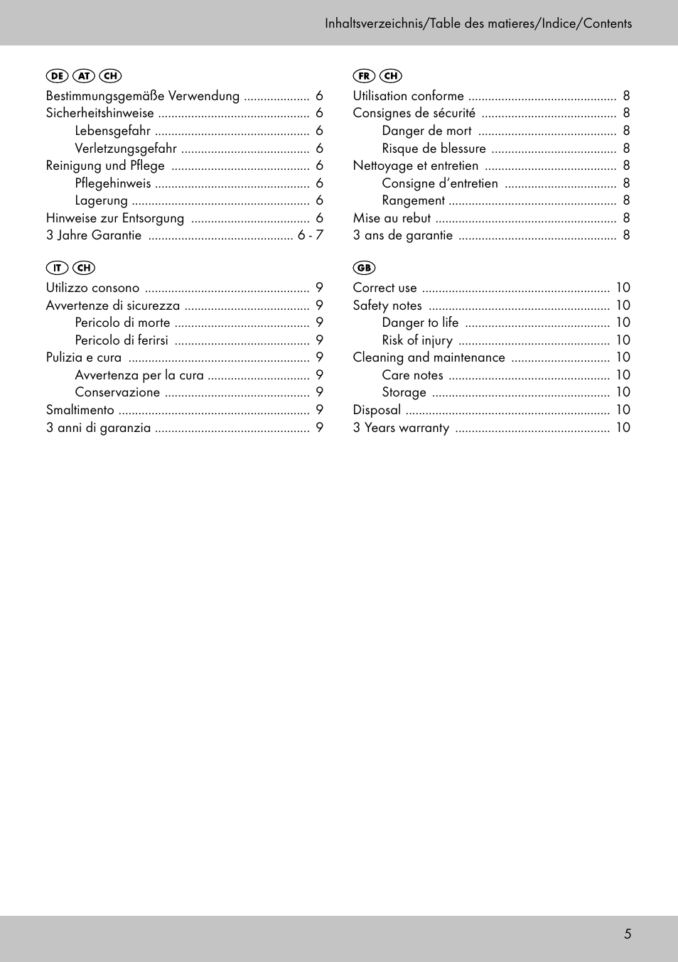 Florabest AG-1759 User Manual | Page 5 / 12