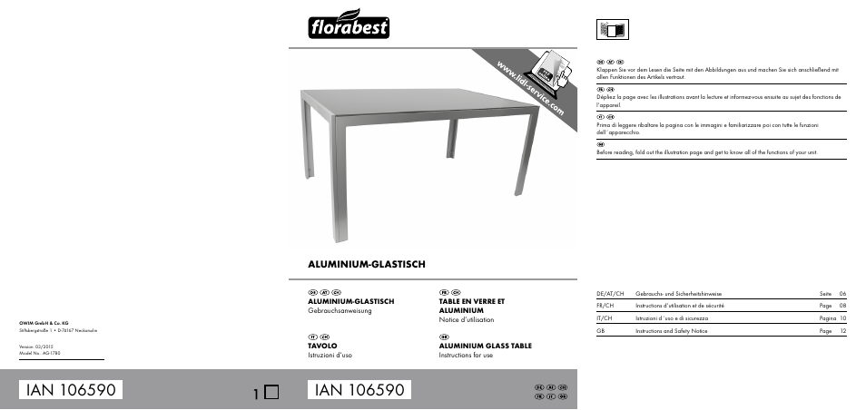 Florabest AG-1780 User Manual | 14 pages