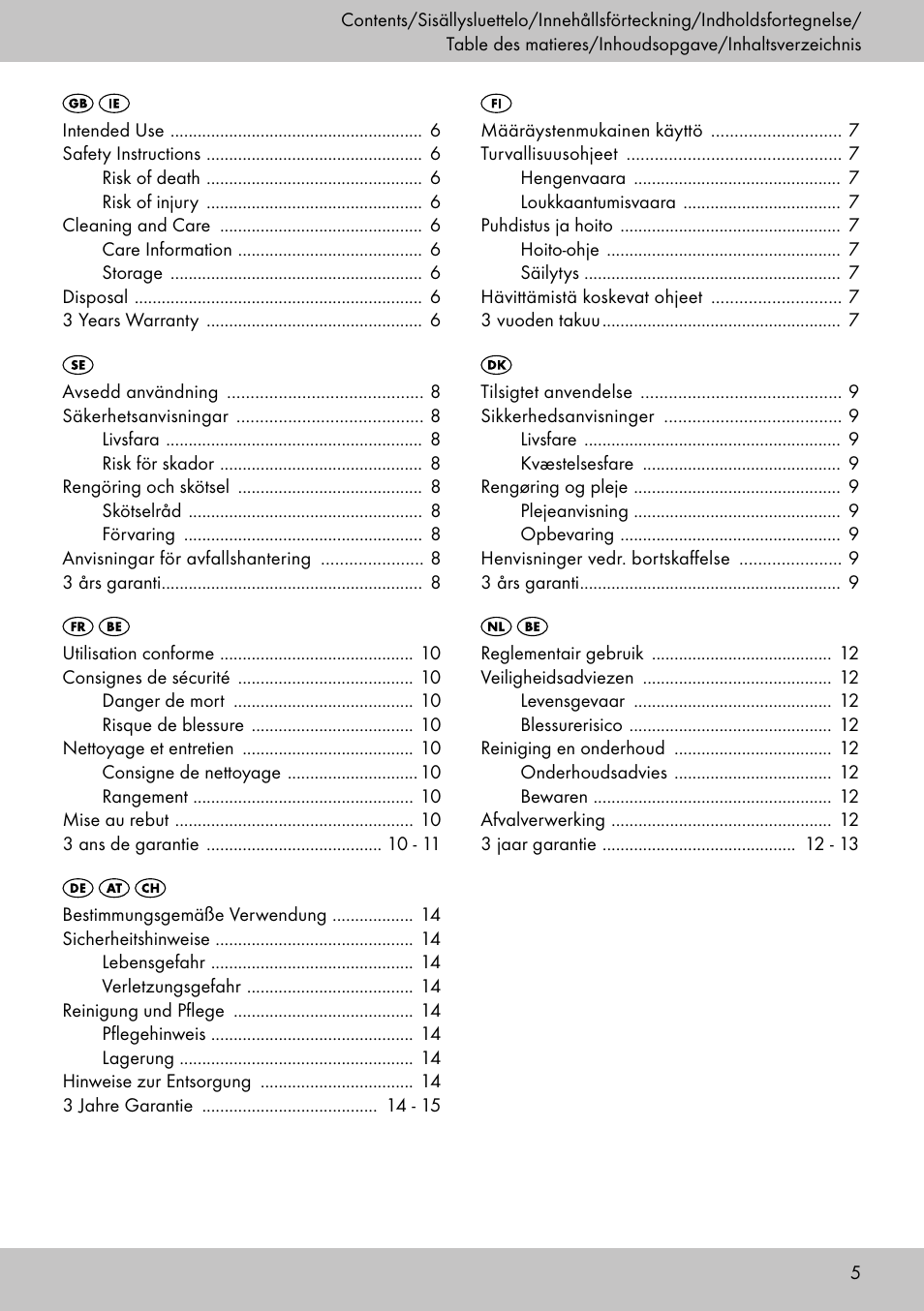 Florabest KS-1707 User Manual | Page 3 / 14