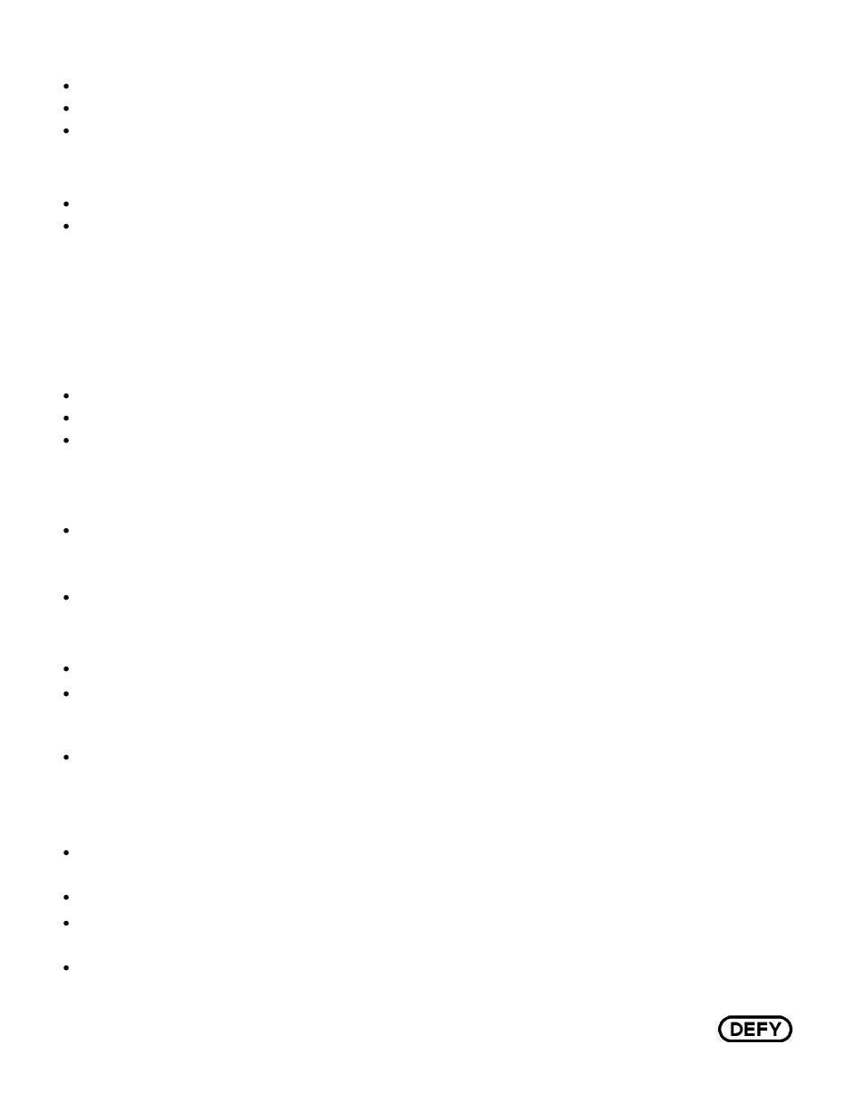 Operation, Setting the operating temperature, Control panel functions | Defy Appliances C375 User Manual | Page 6 / 15