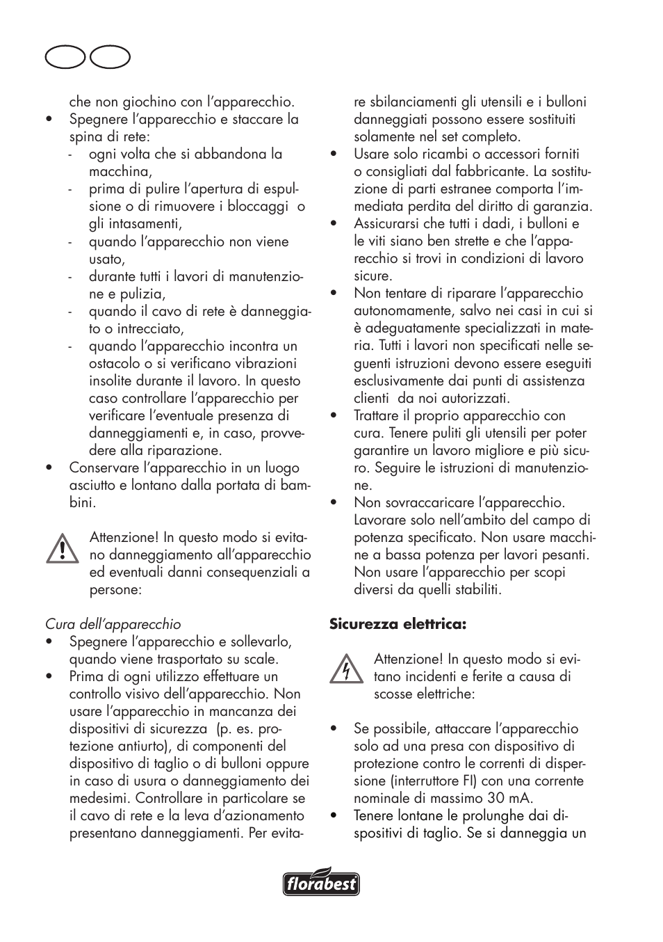 It ch | Florabest FLV 1200 A1 User Manual | Page 42 / 72