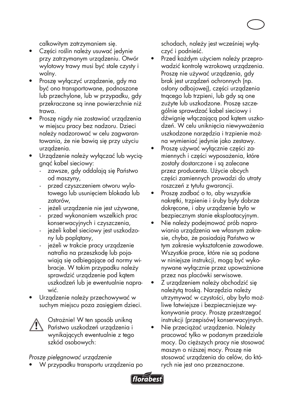 Florabest FLV 1200 A1 User Manual | Page 25 / 116