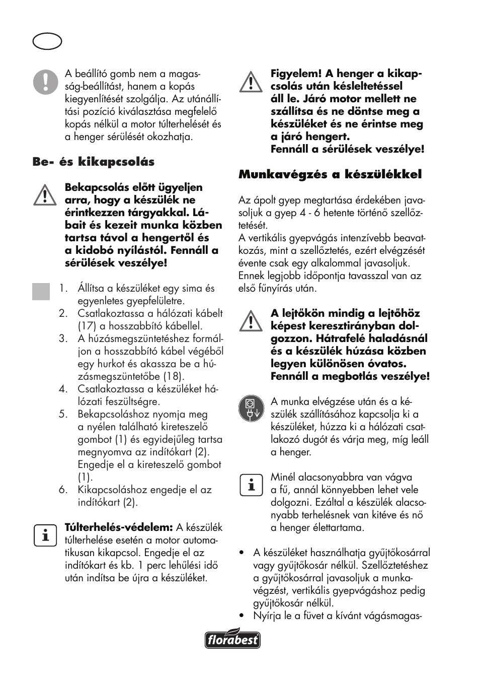 Florabest FLV 1200 A1 User Manual | Page 44 / 116
