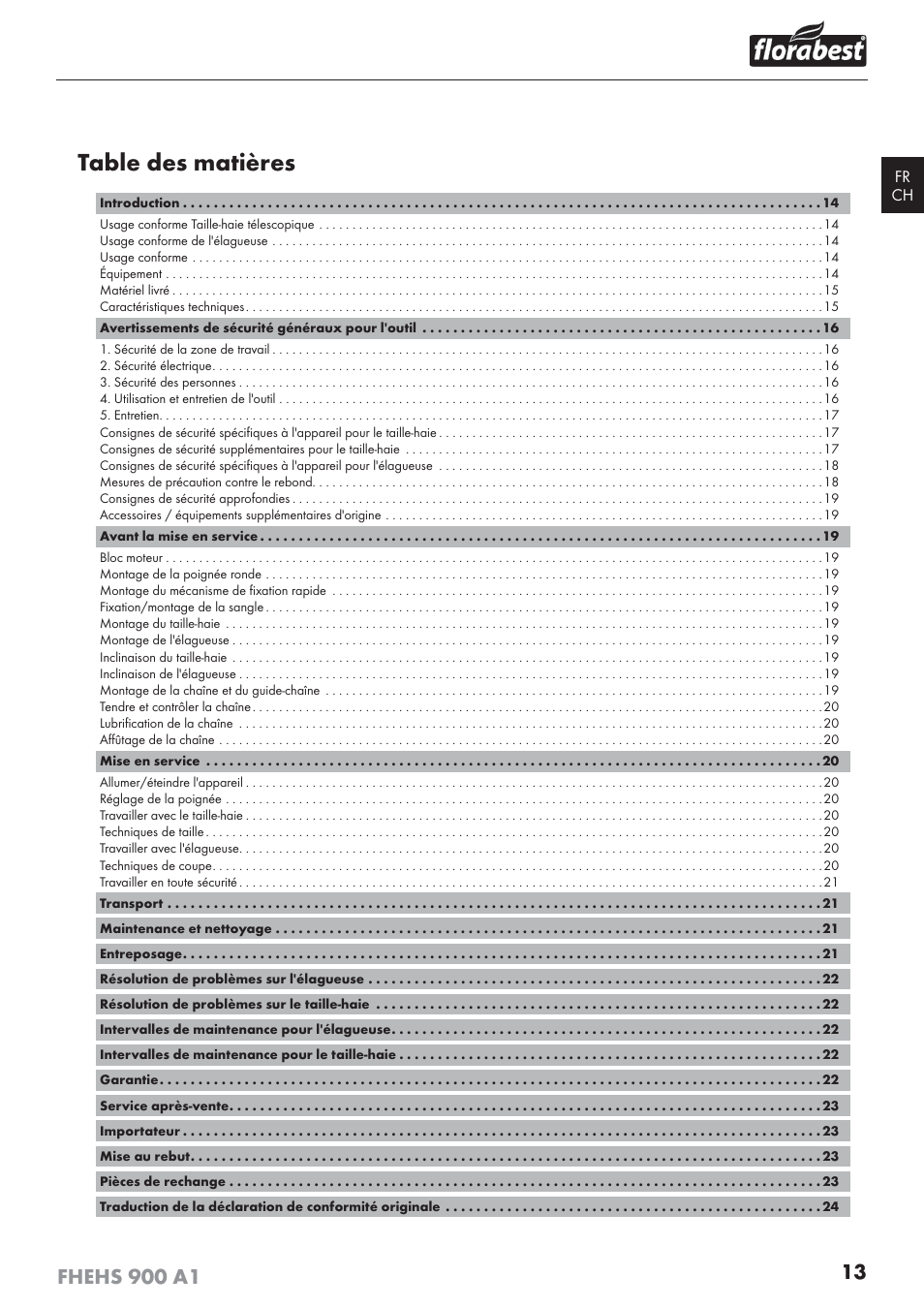 Florabest FHEHS 900 A1 User Manual | Page 17 / 53