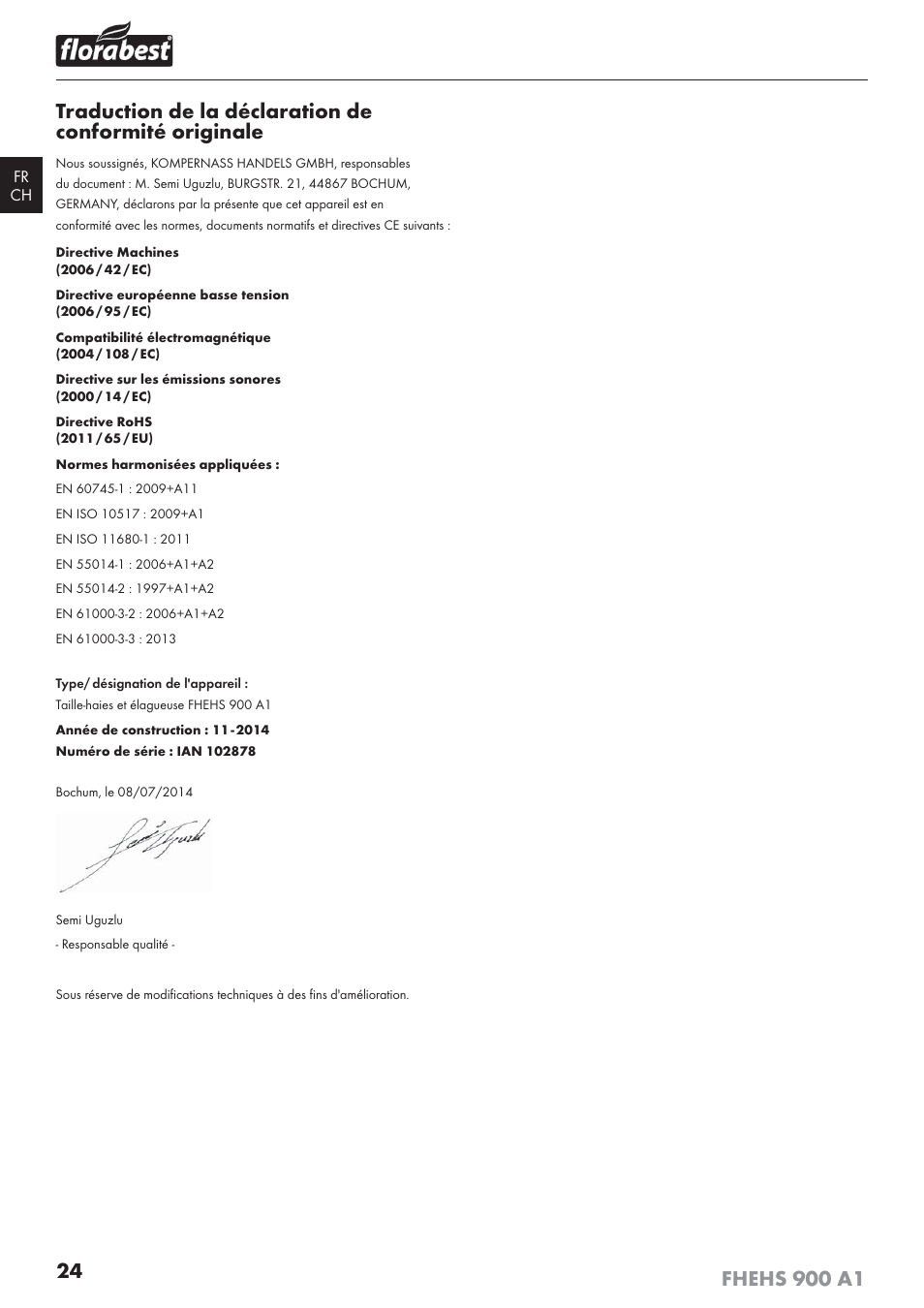 Florabest FHEHS 900 A1 User Manual | Page 28 / 53