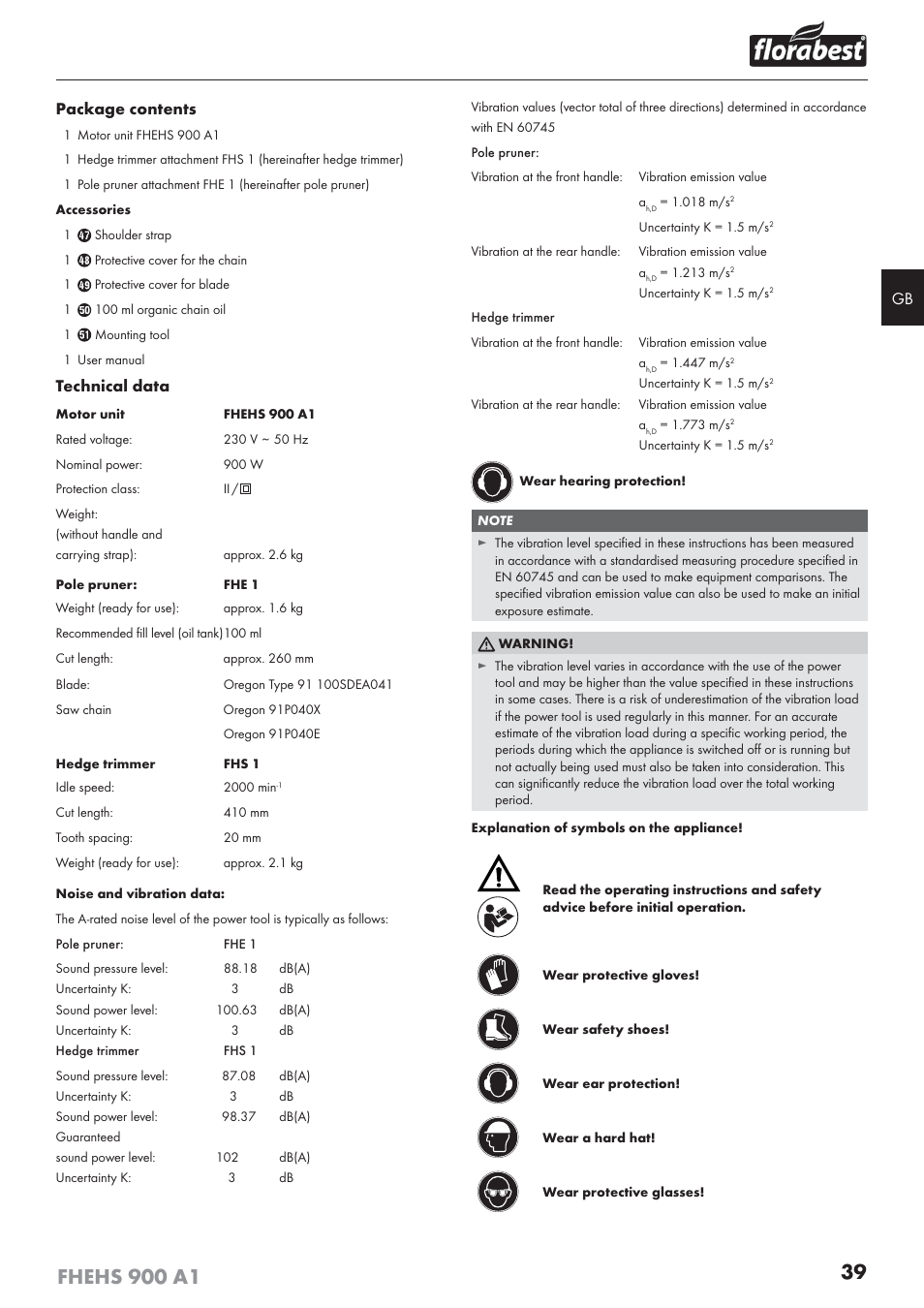 Florabest FHEHS 900 A1 User Manual | Page 43 / 53