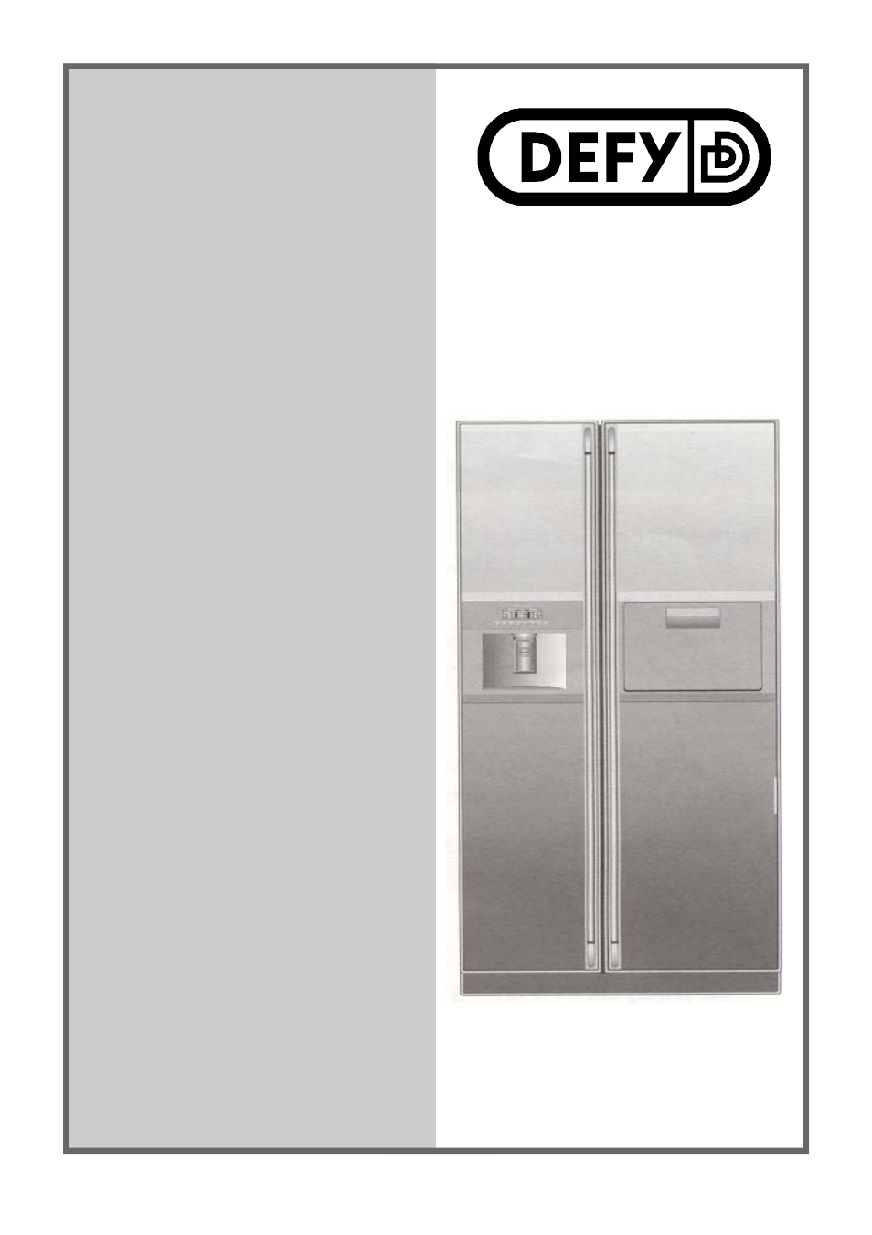 Defy Appliances F 600 LM User Manual | 16 pages