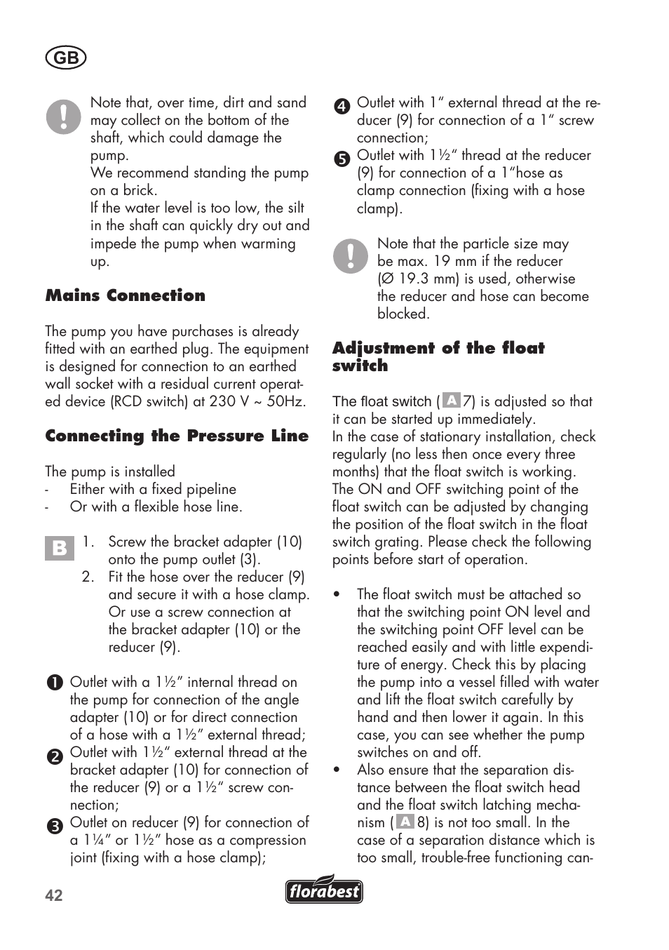 Florabest FTS 1100 C3 User Manual | Page 42 / 50