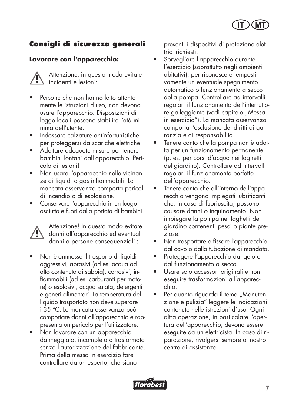 It mt | Florabest FTS 1100 C3 User Manual | Page 7 / 50