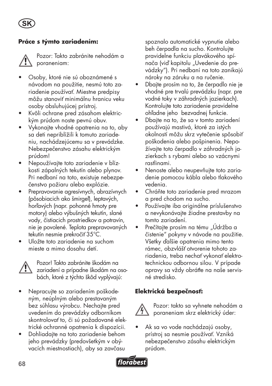 Florabest FTP 400 C2 User Manual | Page 68 / 98