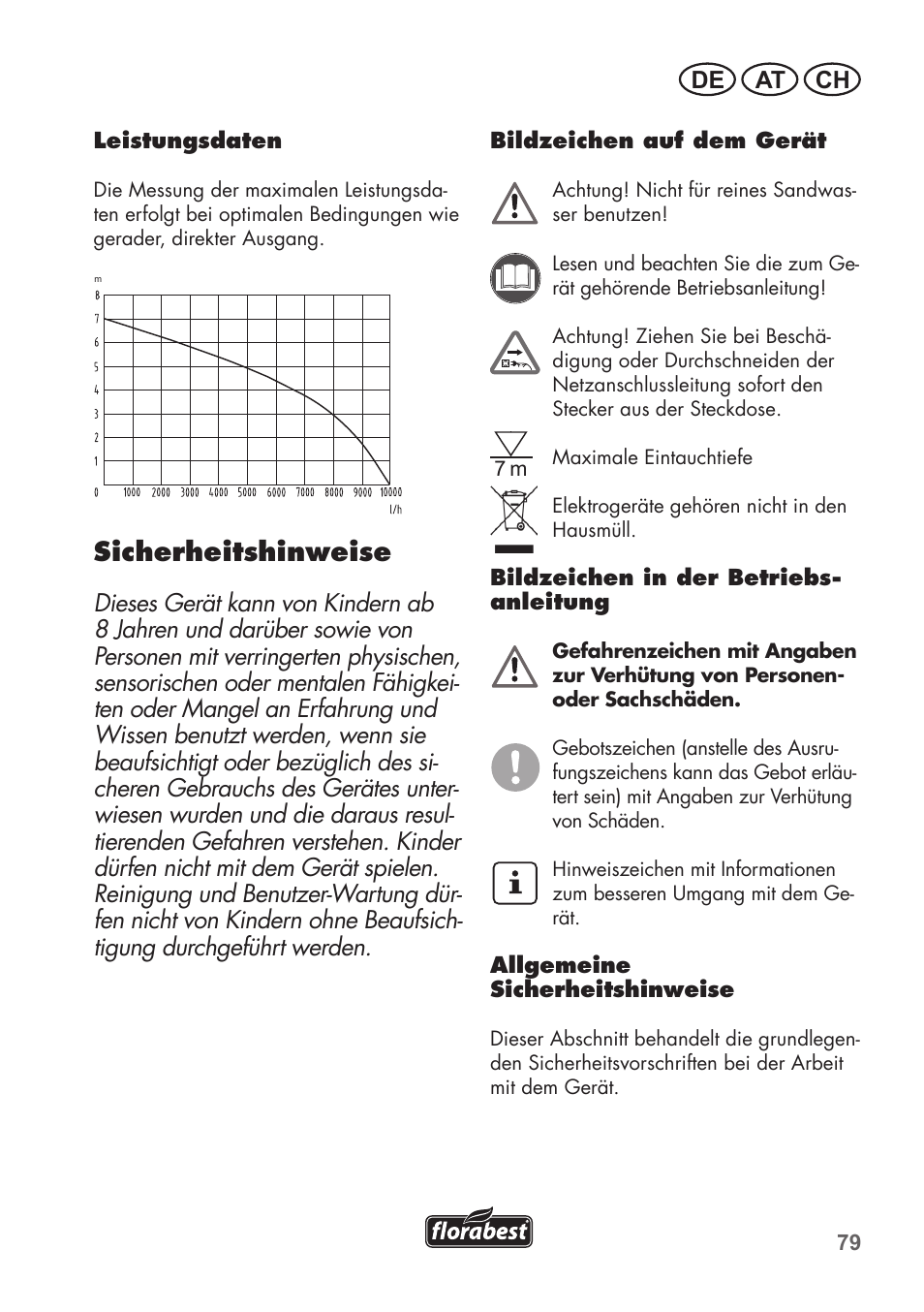 Sicherheitshinweise | Florabest FTP 400 C2 User Manual | Page 79 / 98