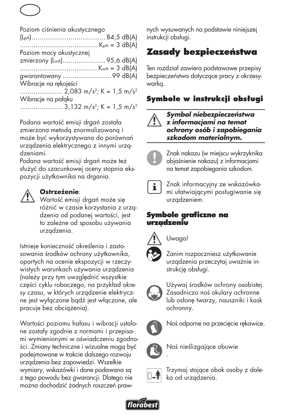 Zasady bezpieczeństwa | Florabest FHL 900 C4 User Manual | Page 20 / 112