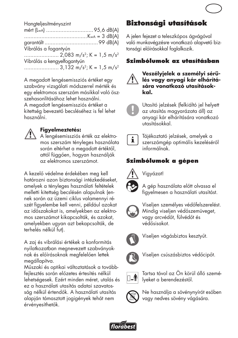 Biztonsági utasítások | Florabest FHL 900 C4 User Manual | Page 35 / 112