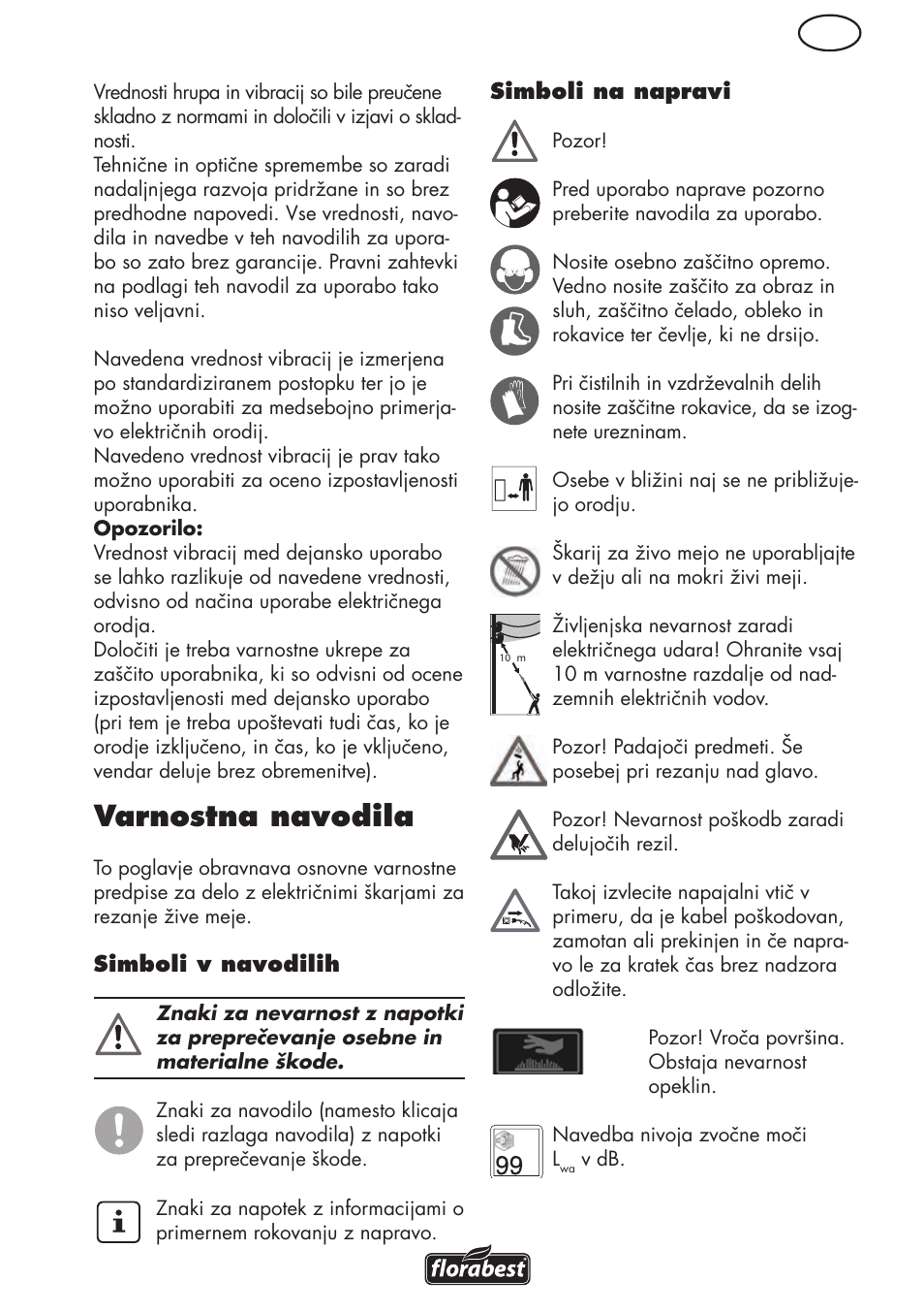 Varnostna navodila | Florabest FHL 900 C4 User Manual | Page 49 / 112