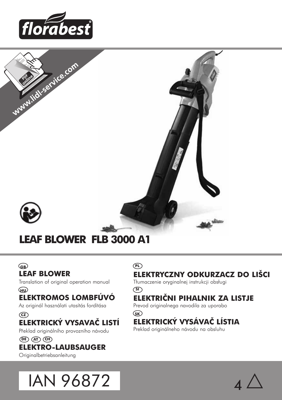 Florabest FLB 3000 A1 User Manual | 92 pages