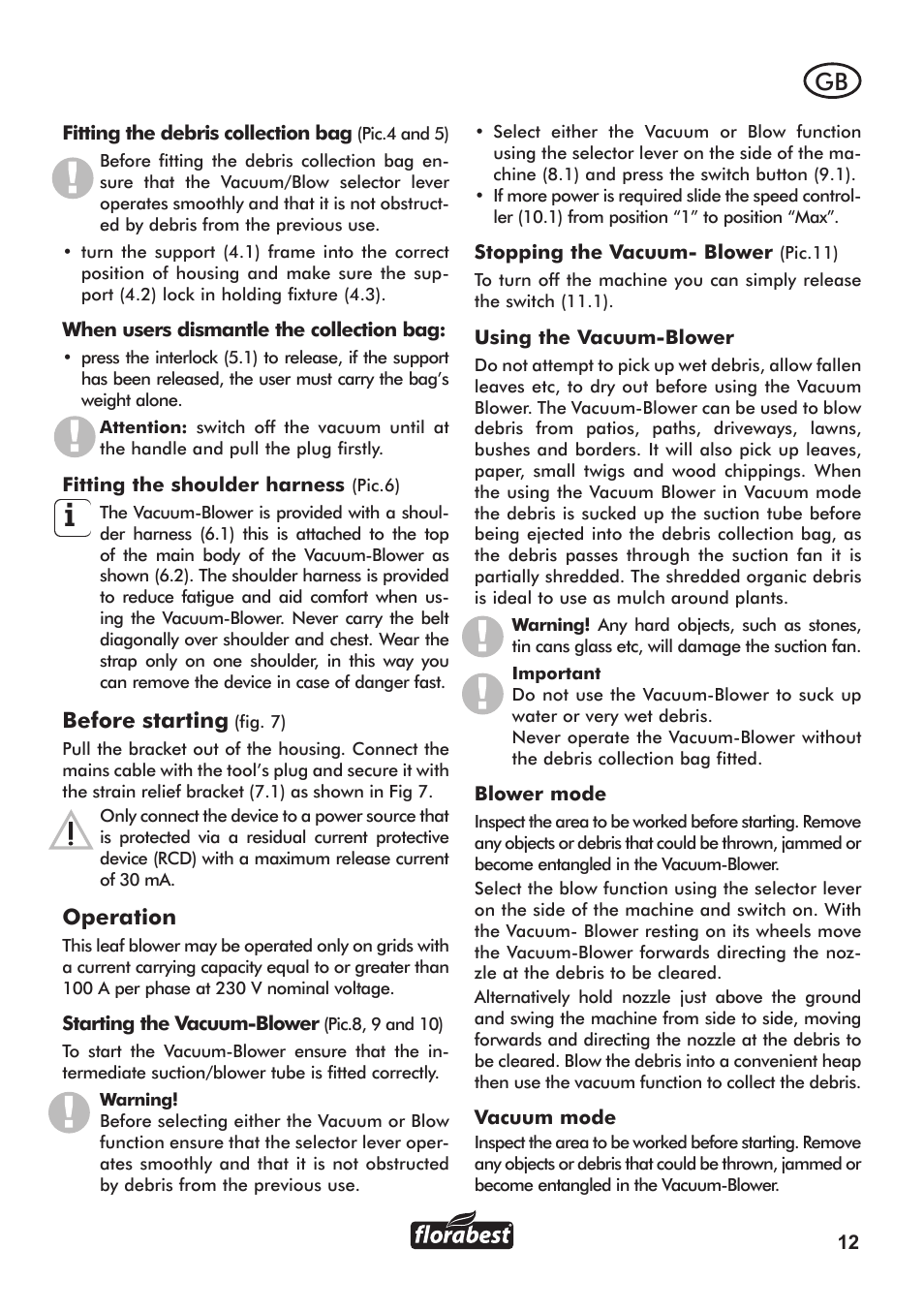 Florabest FLB 3000 A1 User Manual | Page 13 / 92