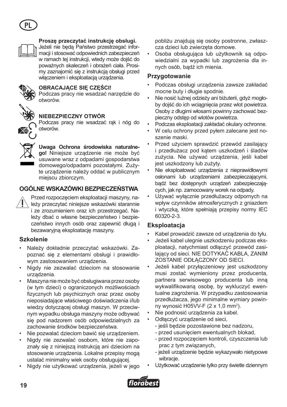 Florabest FLB 3000 A1 User Manual | Page 20 / 92