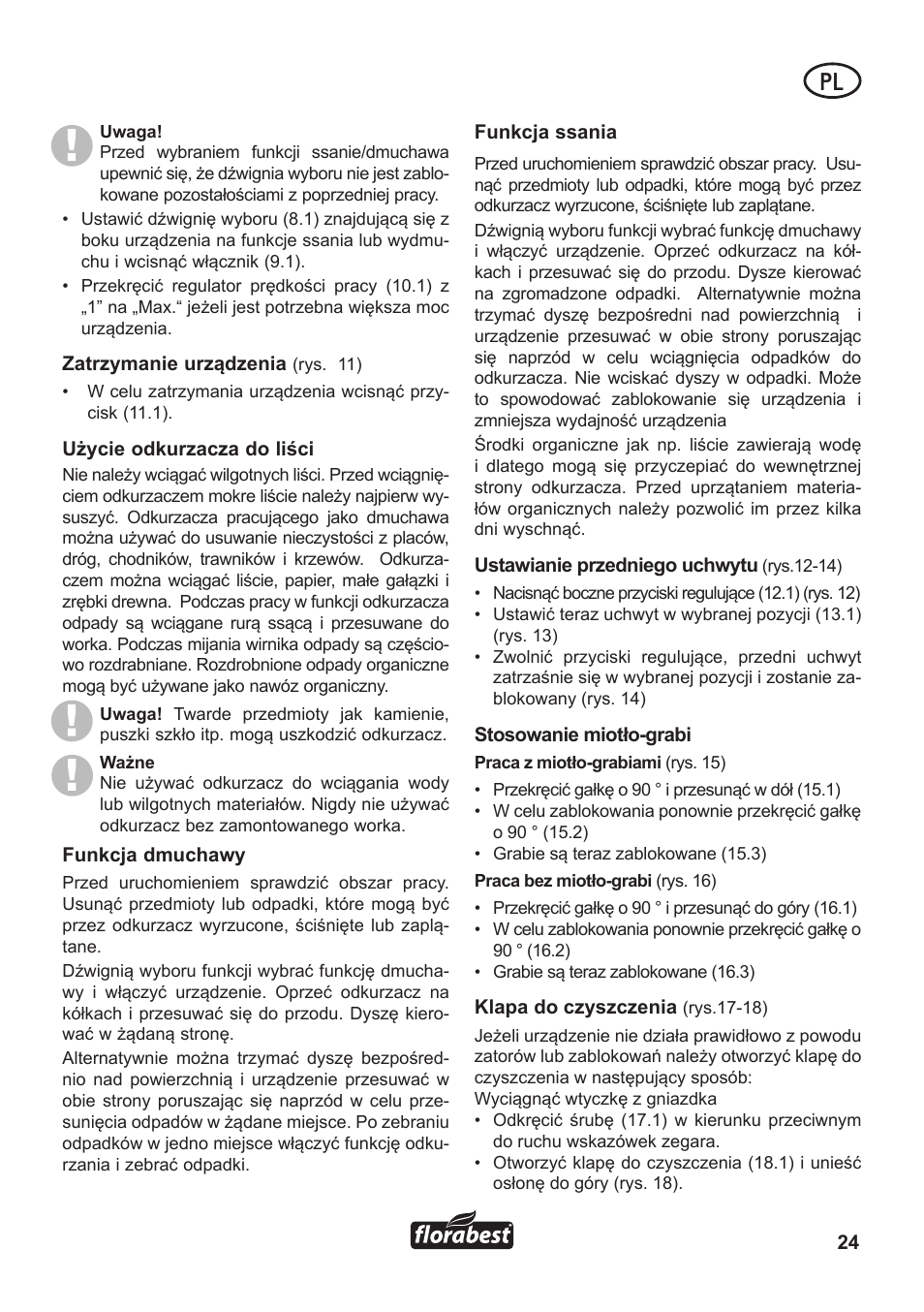 Florabest FLB 3000 A1 User Manual | Page 25 / 92