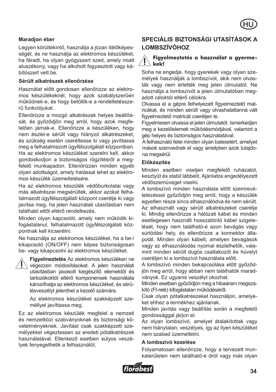 Florabest FLB 3000 A1 User Manual | Page 35 / 92