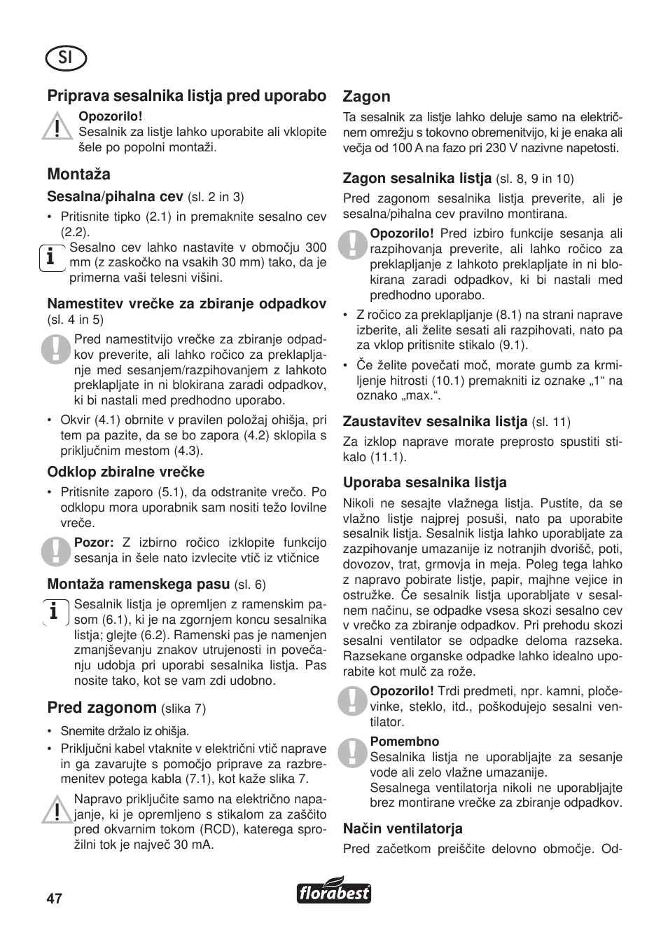 Florabest FLB 3000 A1 User Manual | Page 48 / 92