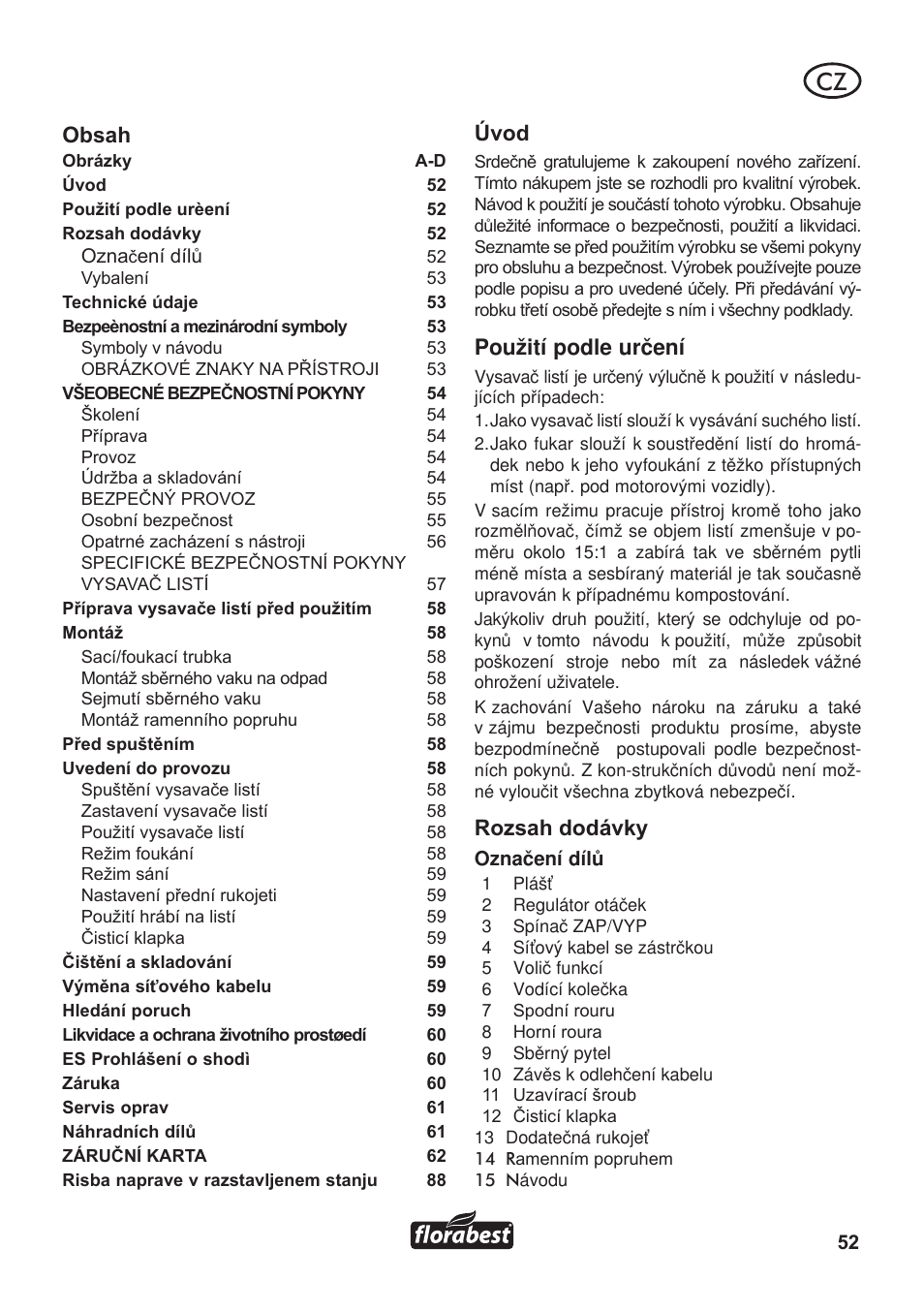 Florabest FLB 3000 A1 User Manual | Page 53 / 92