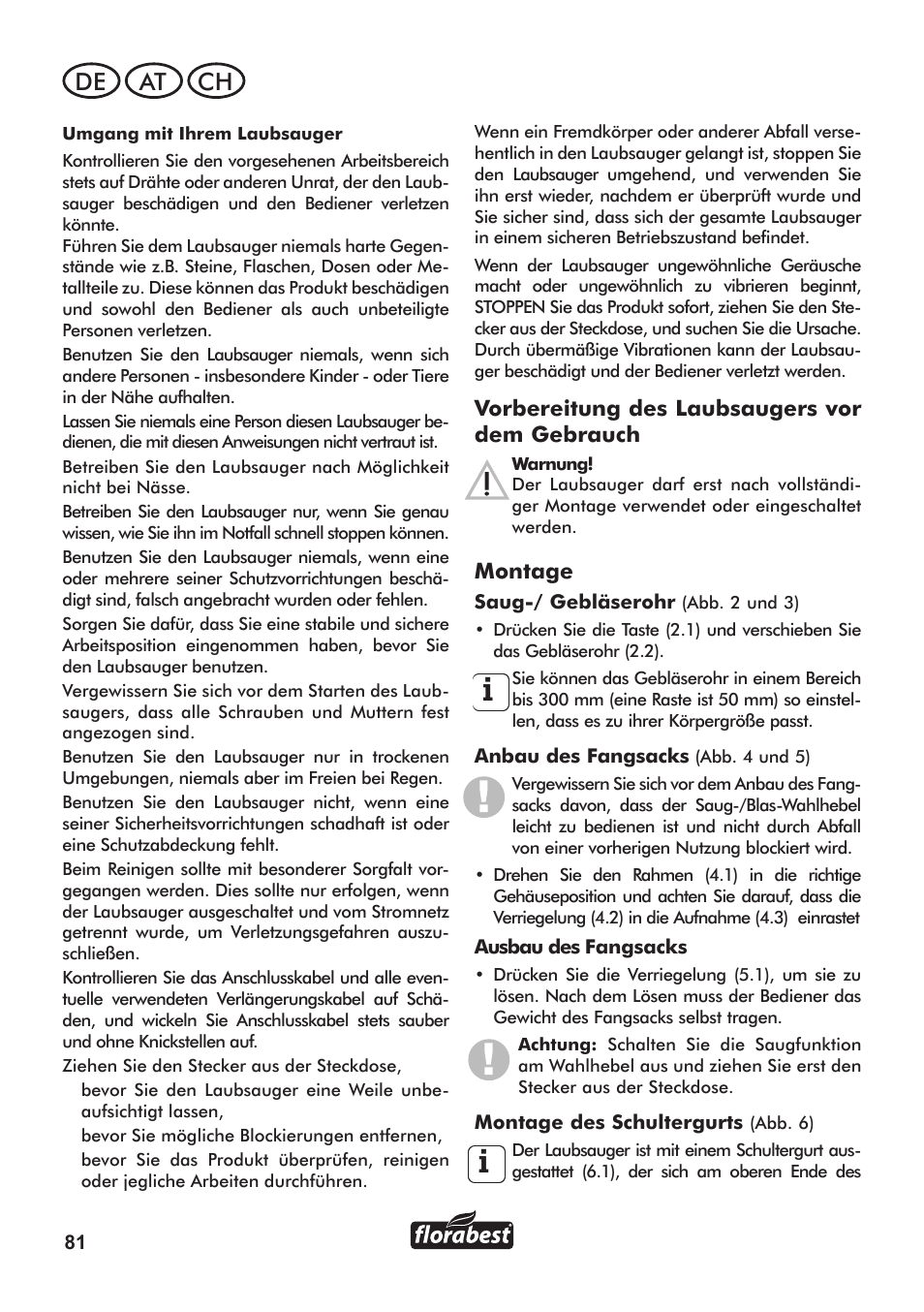 De ch at | Florabest FLB 3000 A1 User Manual | Page 82 / 92