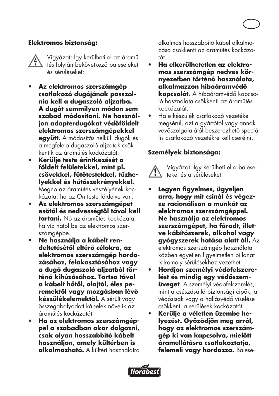 Florabest FHT 600 C3 User Manual | Page 33 / 98