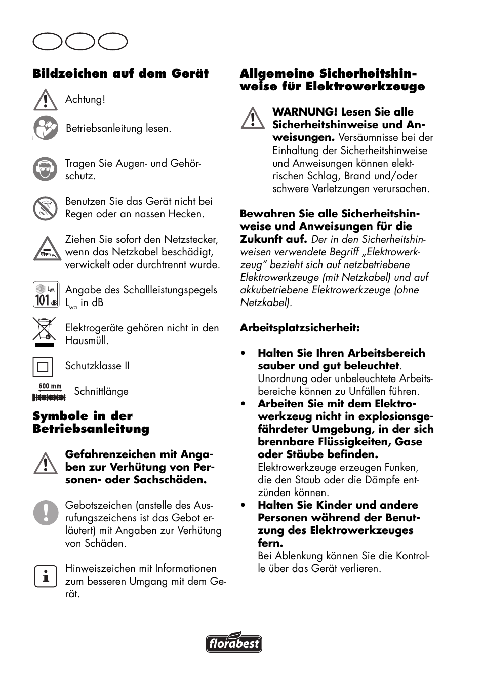 De at ch | Florabest FHT 600 C3 User Manual | Page 82 / 98