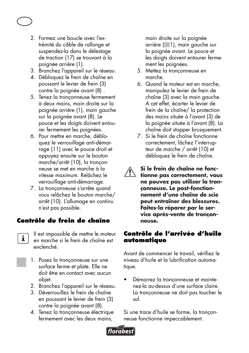 Florabest FKS 2200 D2 User Manual | Page 16 / 80