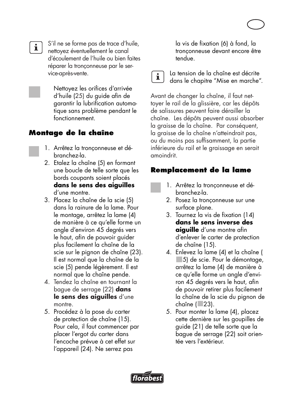 Florabest FKS 2200 D2 User Manual | Page 17 / 80