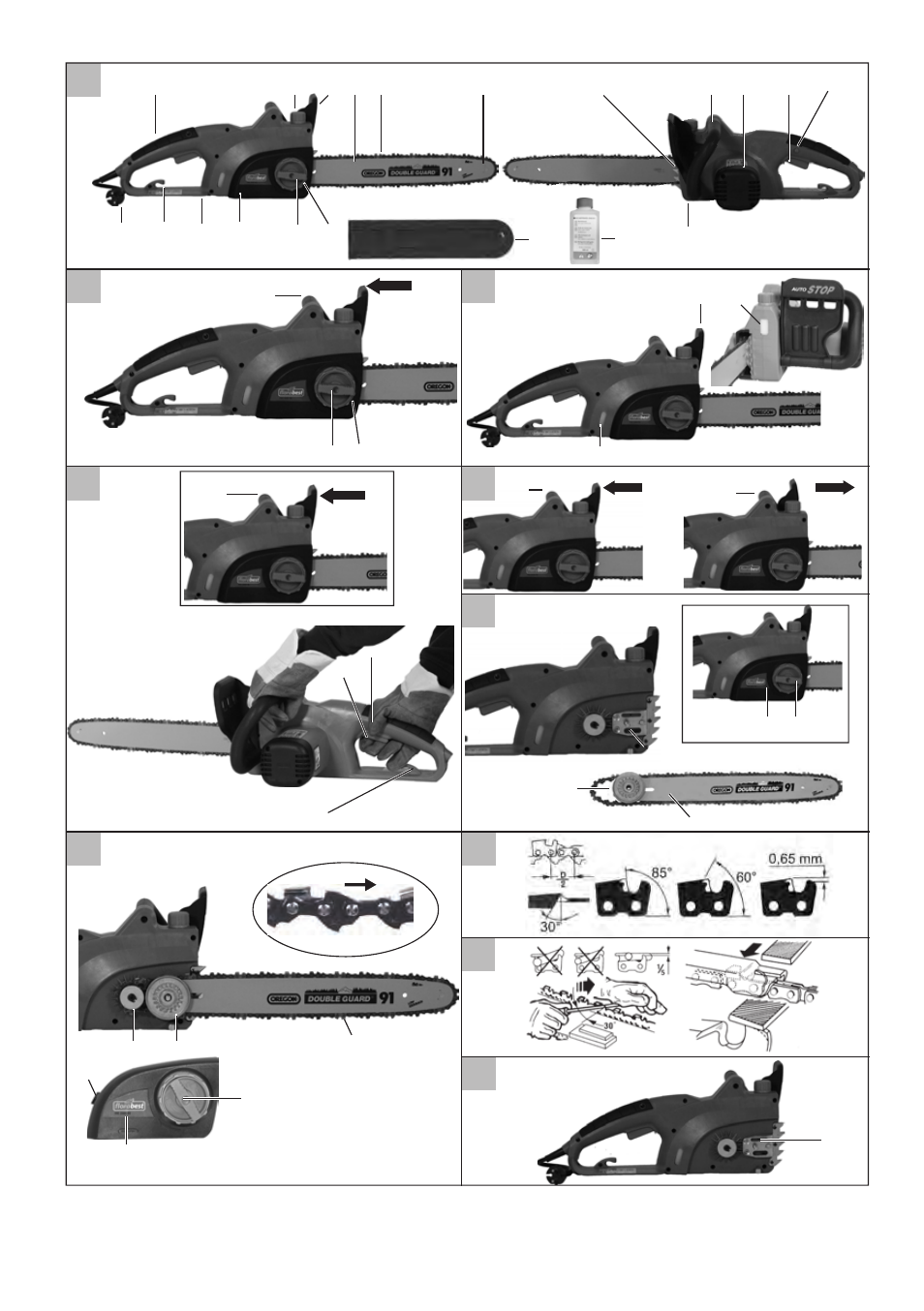 Gc f, Ji h e a | Florabest FKS 2200 D2 User Manual | Page 3 / 80
