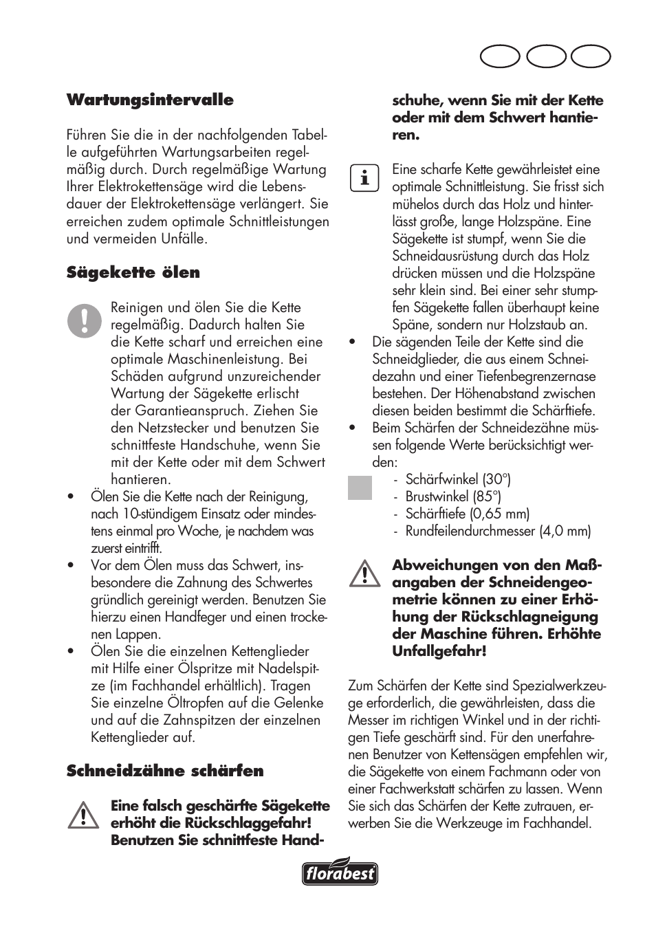 At ch de | Florabest FKS 2200 D2 User Manual | Page 45 / 80