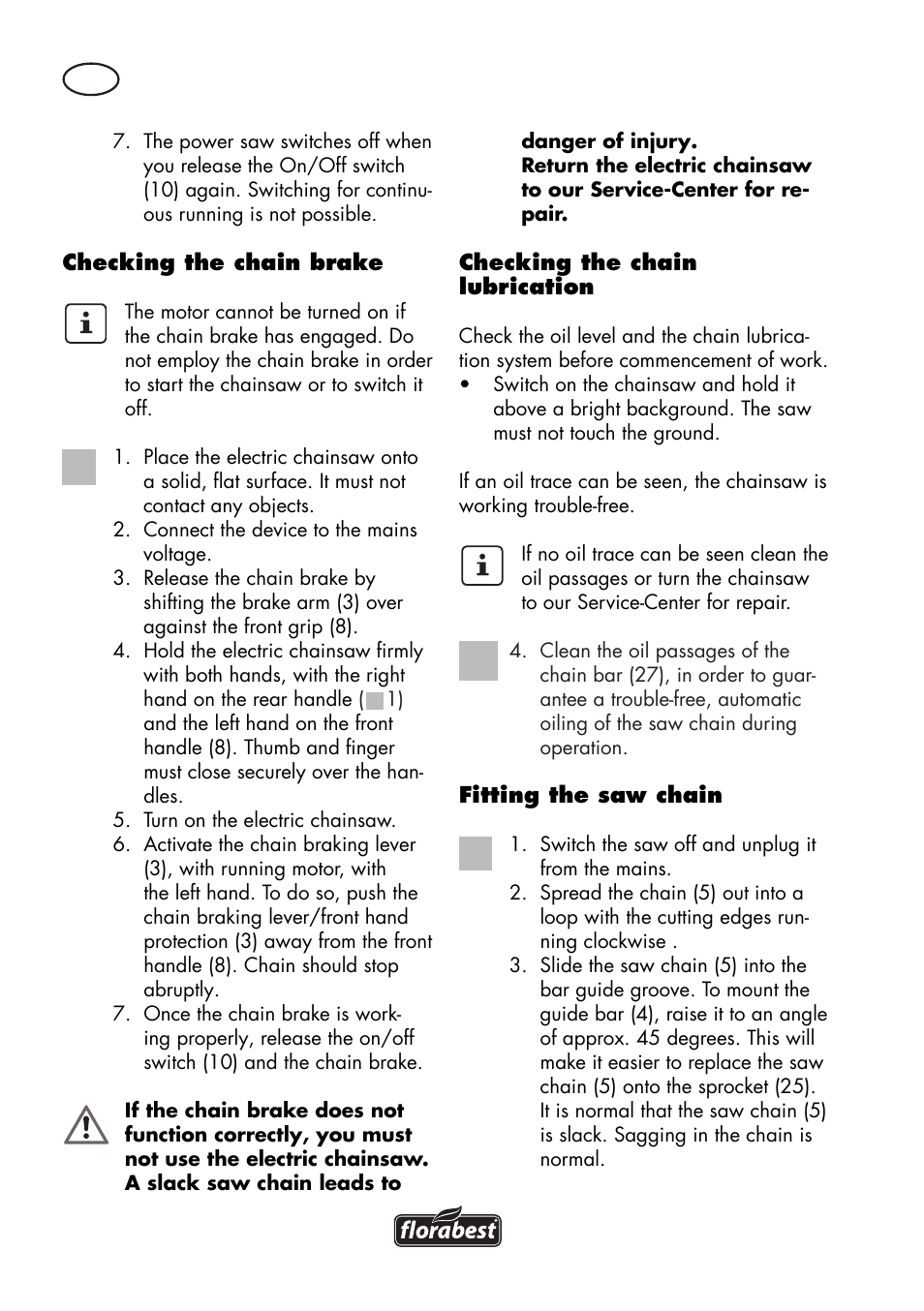 Florabest FKS 2200 D2 User Manual | Page 62 / 80