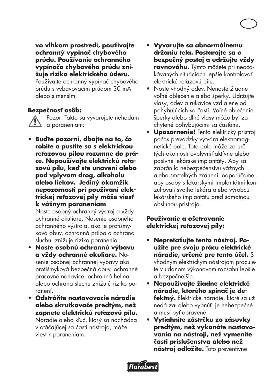 Florabest FKS 2200 D2 User Manual | Page 119 / 172