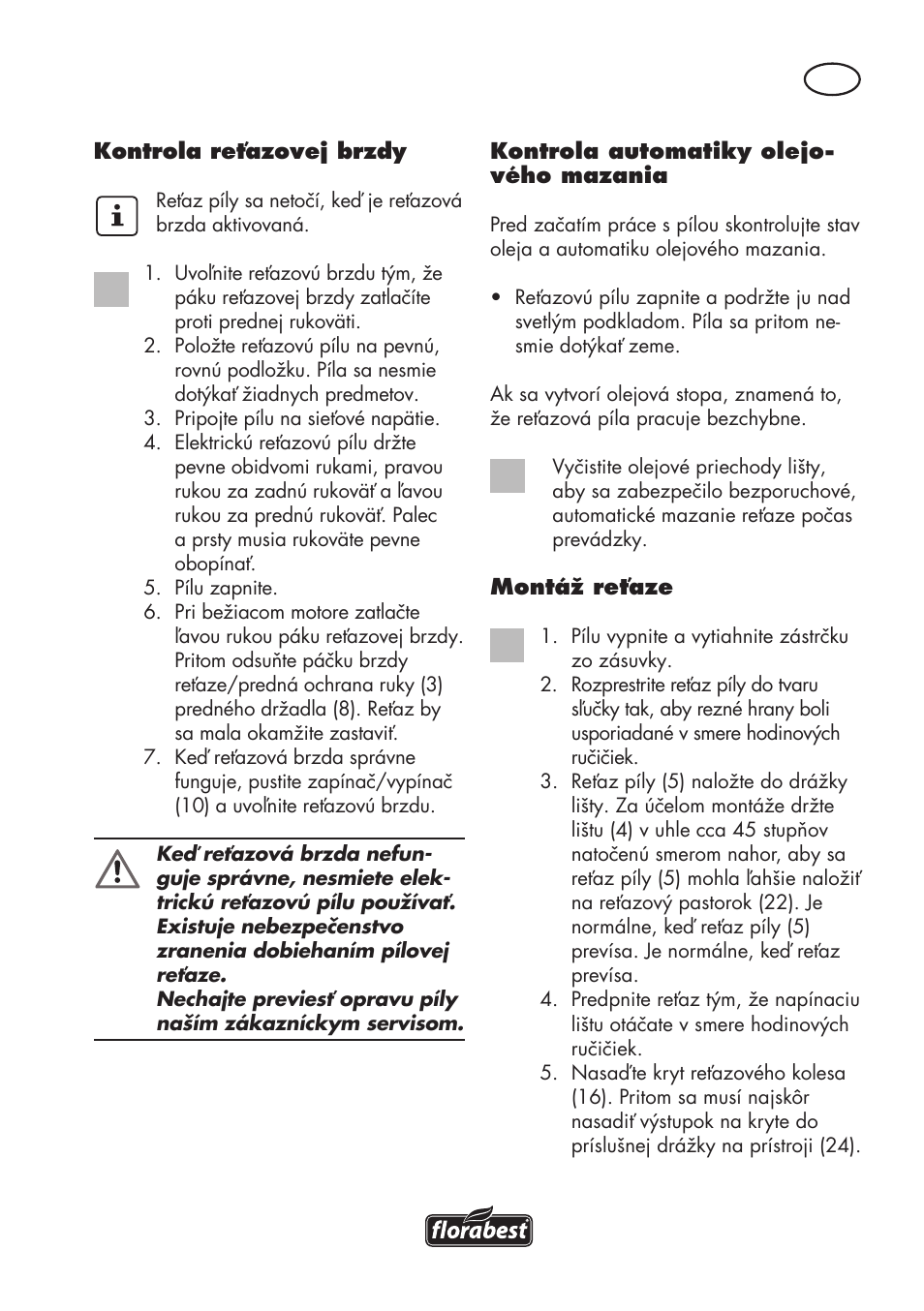 Florabest FKS 2200 D2 User Manual | Page 125 / 172