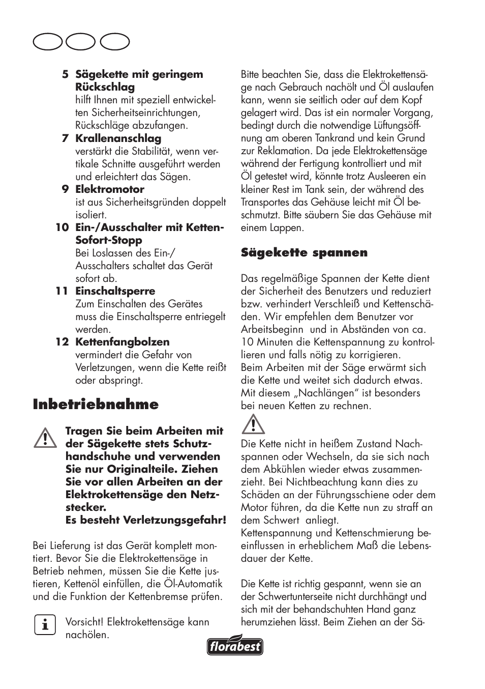 Inbetriebnahme, De at ch | Florabest FKS 2200 D2 User Manual | Page 146 / 172