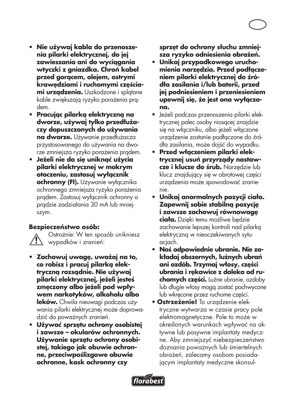 Florabest FKS 2200 D2 User Manual | Page 31 / 172