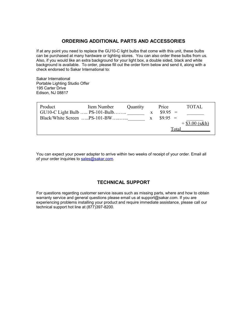 Digital Concepts PORTABLE LIGHT STUDIO PS-101 User Manual | Page 4 / 4