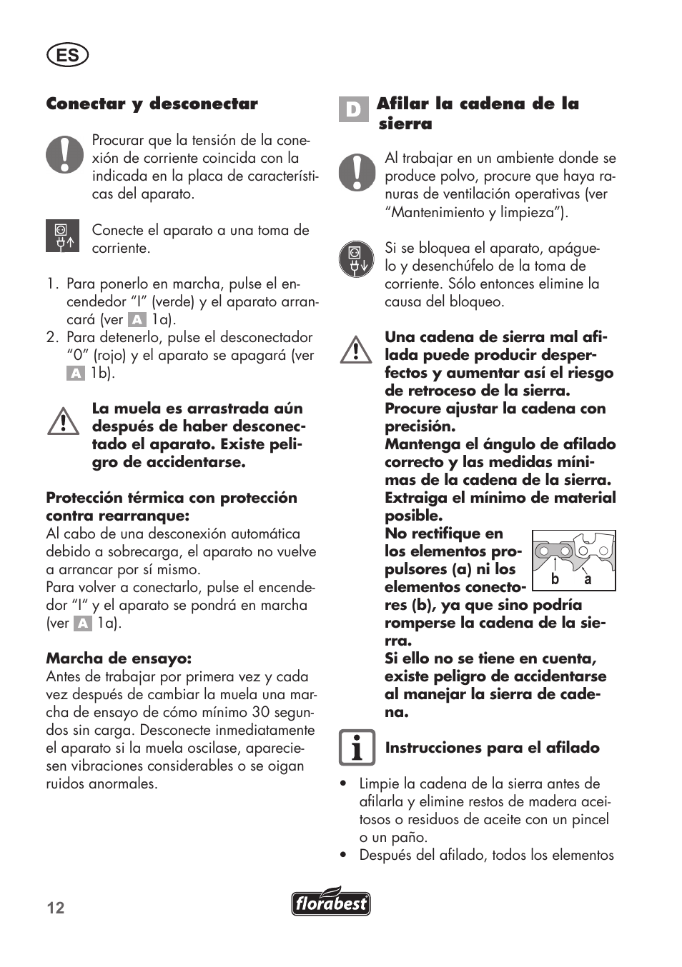Florabest FSG 85 B1 User Manual | Page 12 / 84