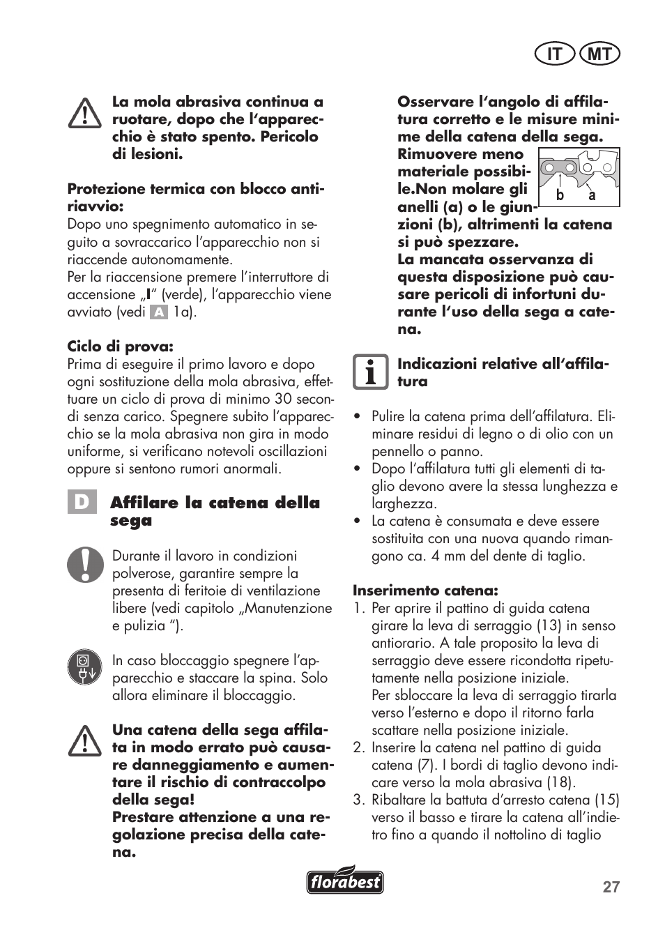 It mt | Florabest FSG 85 B1 User Manual | Page 27 / 84