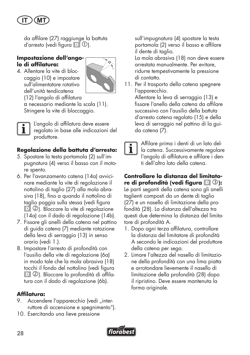 It mt | Florabest FSG 85 B1 User Manual | Page 28 / 84
